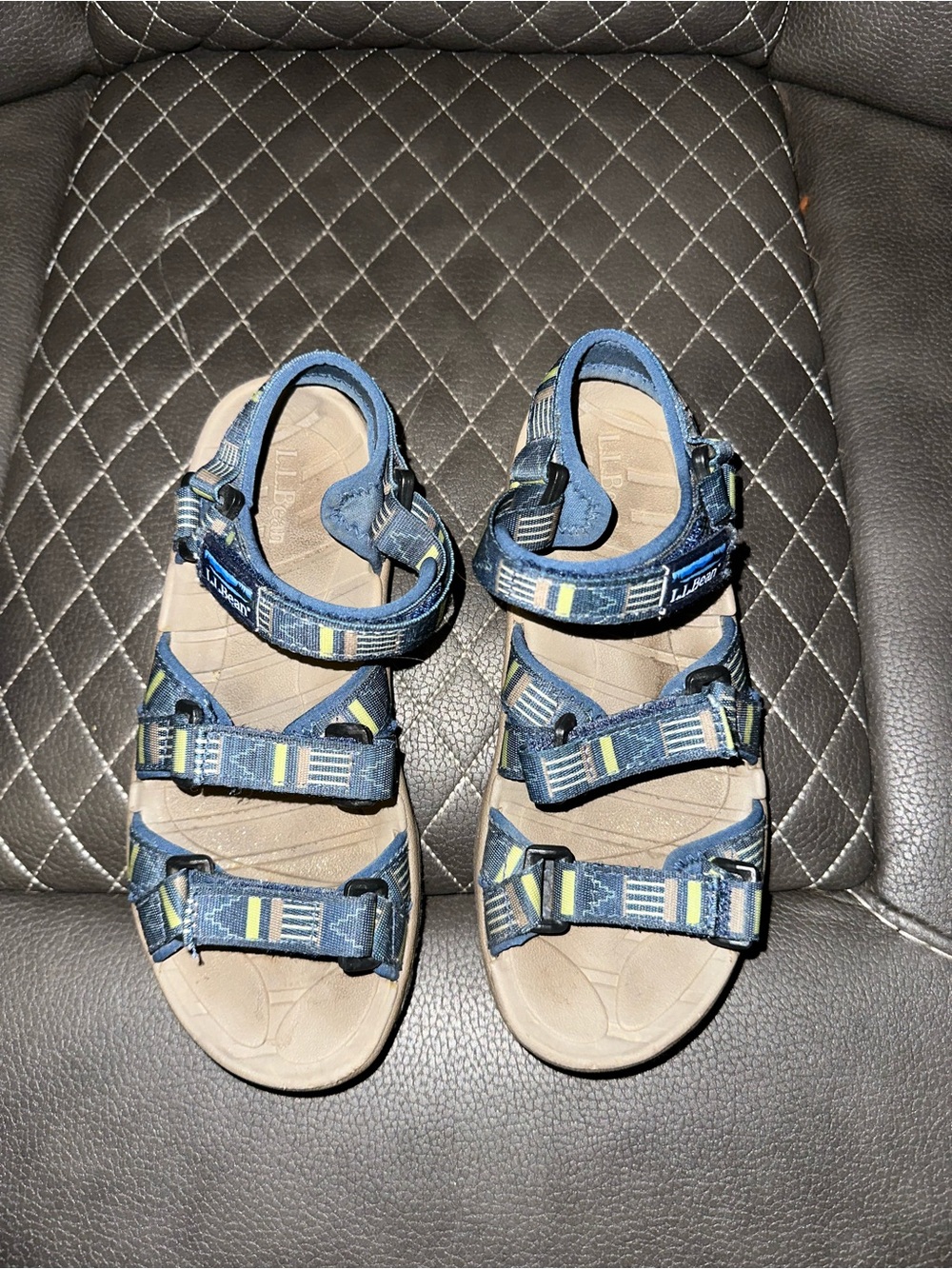 L.L. Bean Tri-strap Kids Sandals Size 13